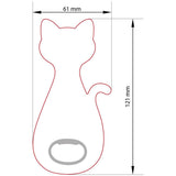 Kedi Şeklinde Magnet Açacak | Hayvan Figürlü Hediyelik Açacak