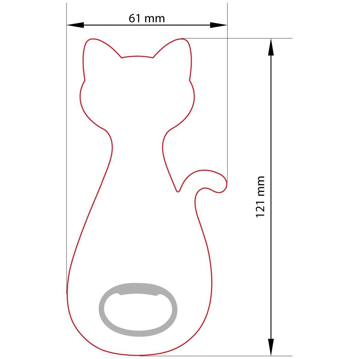 Kedi Şeklinde Magnet Açacak | Hayvan Figürlü Hediyelik Açacak