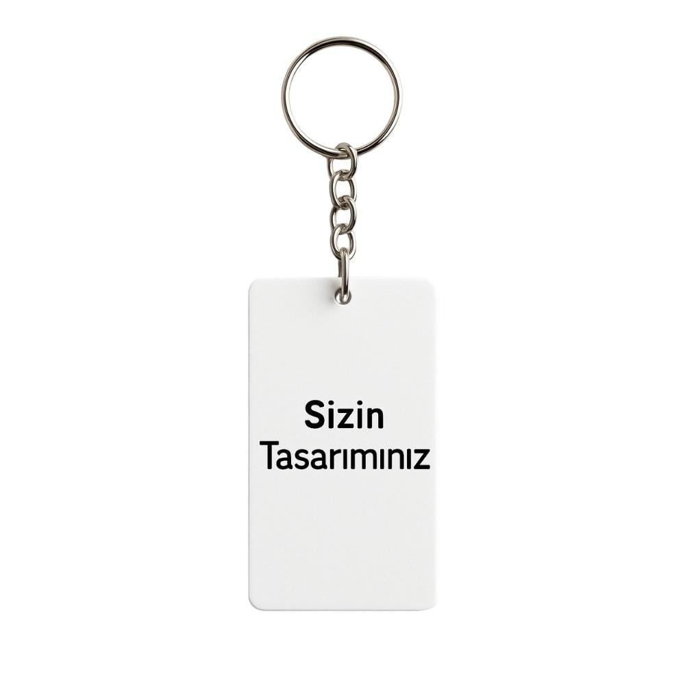 Kişiye Özel PVC Anahtarlık - UV Baskılı Dikdörtgen