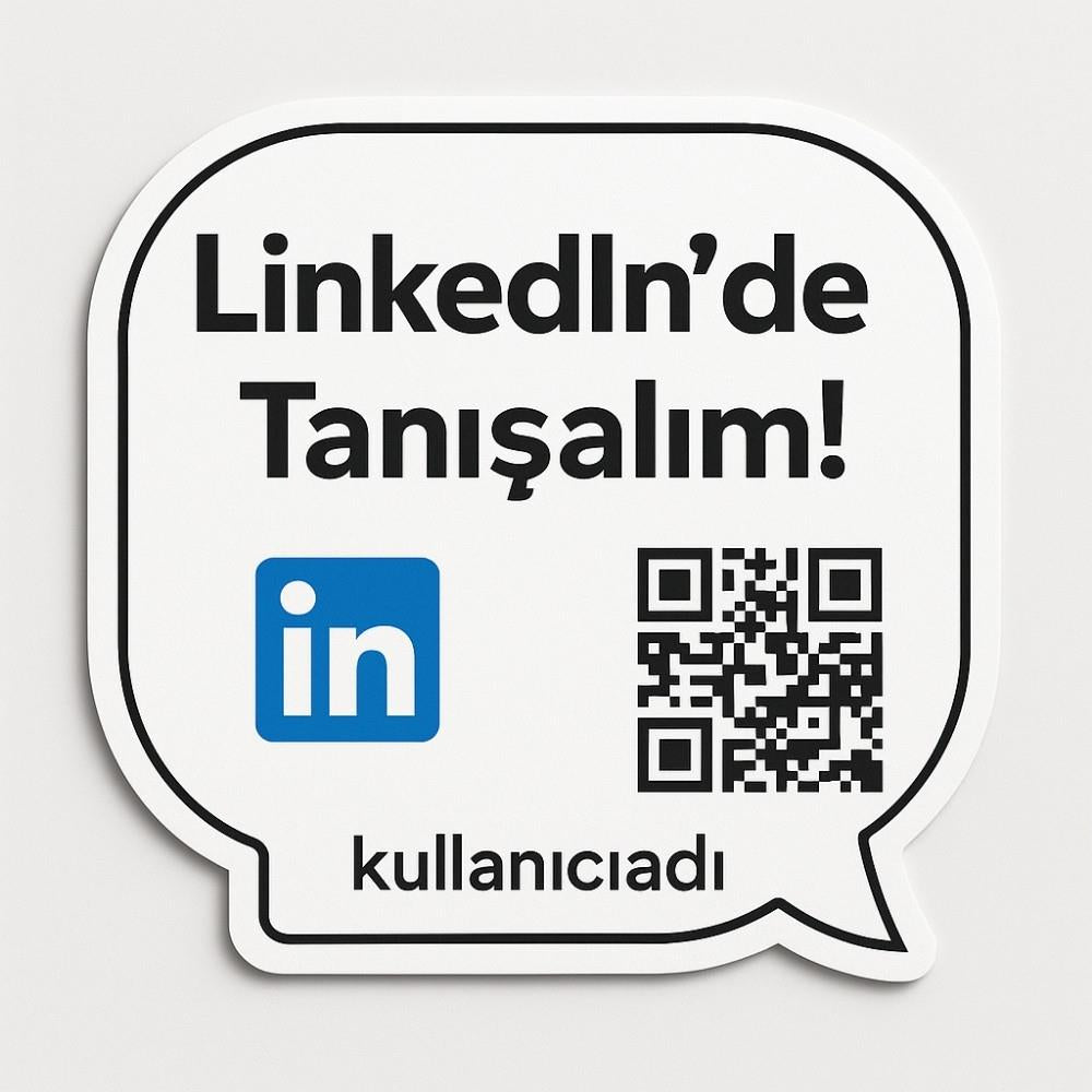 Linkedın Takip Kartı - Linkedın'de De Tanışalım!