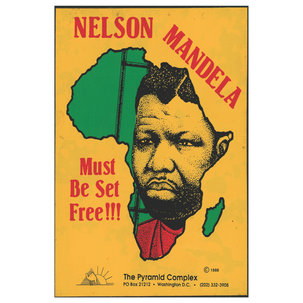 Nelson Mandela Afrika Haritası Temalı Retro Ahşap Tablo