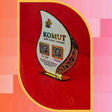 Özel Kesim Gold Aynalı Beyaz Pleksi 2'li QR Kod Standı