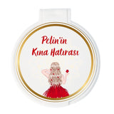Pelin'in Kına Hatırası Temalı Yuvarlak Ayna