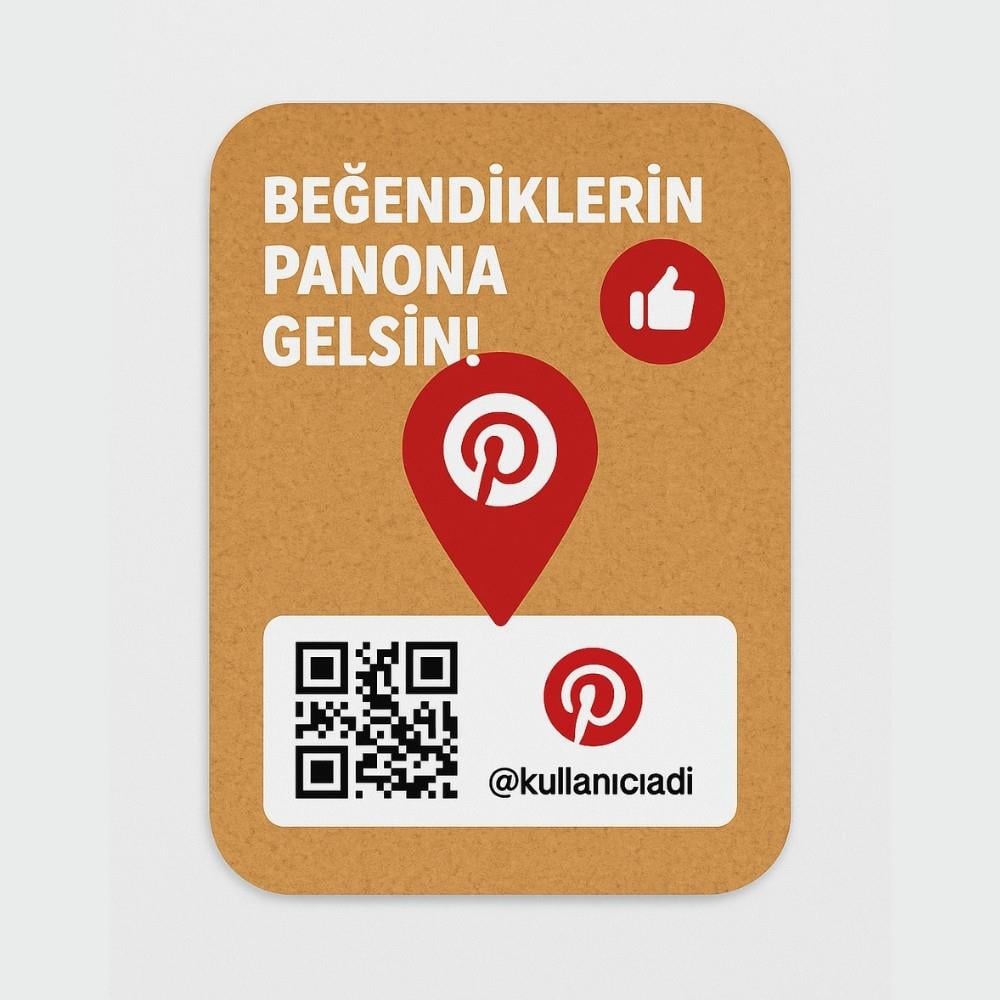 Pinterest Beğeni Kartı - Panona Gelsin!