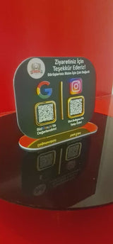 Double-Sided QR Code Menu Board for Restaurants – KQR-518
