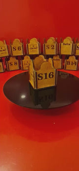 Ahşap Stick Şekerlik ve QR Kodlu Masa Numarası