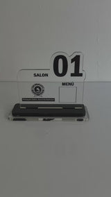 Personalized Acrylic QR Menu Table Number – KQR-507