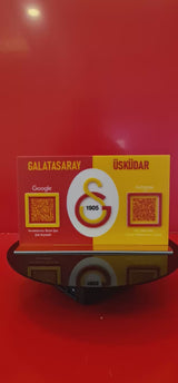 Spor Kulüplerine Özel 3D Logolu 2’li Pleksi QR Kod Panosu