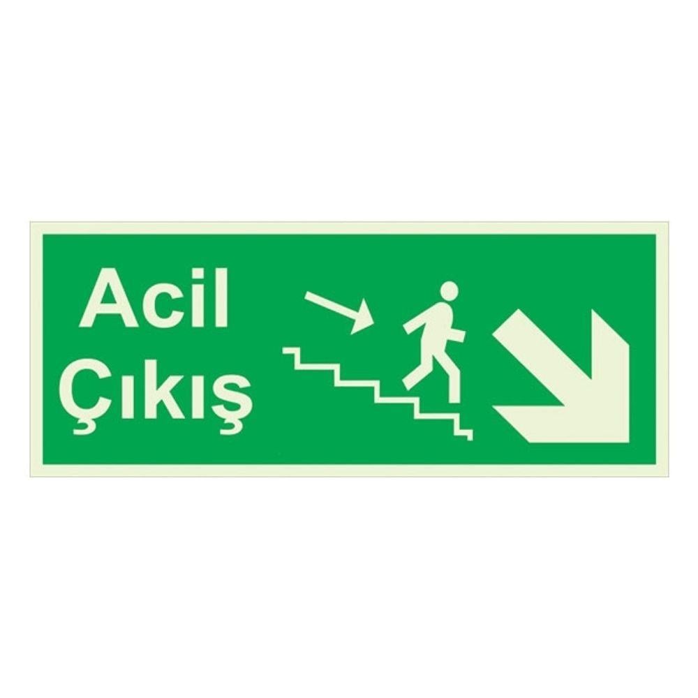 Sağ Acil Çıkış Levhası