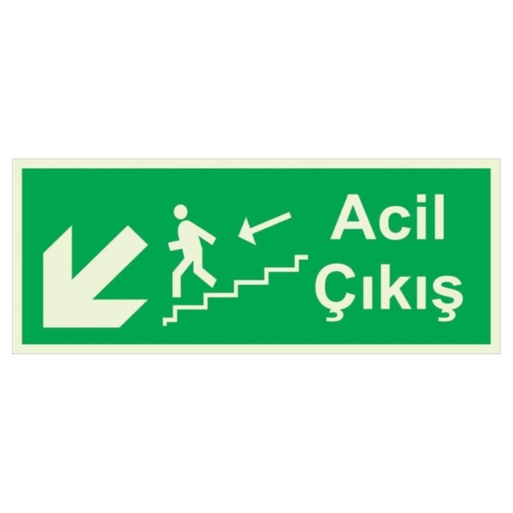 Sol Acil Çıkış Levhası