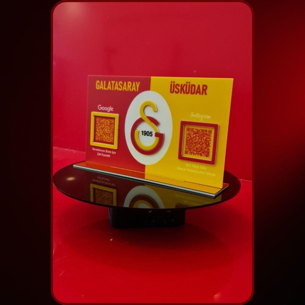 Spor Kulüplerine Özel Kabartma Pleksi QR Pano