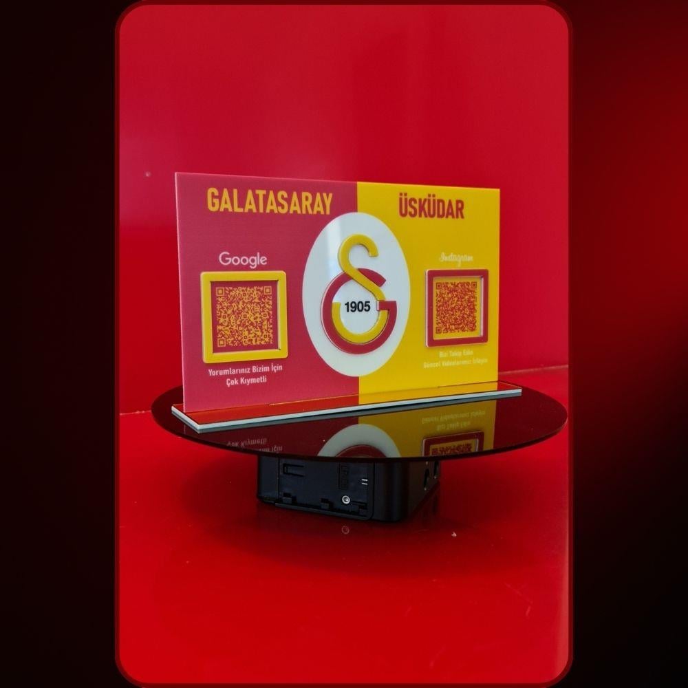 Spor Kulüplerine Özel Kabartma Pleksi QR Pano