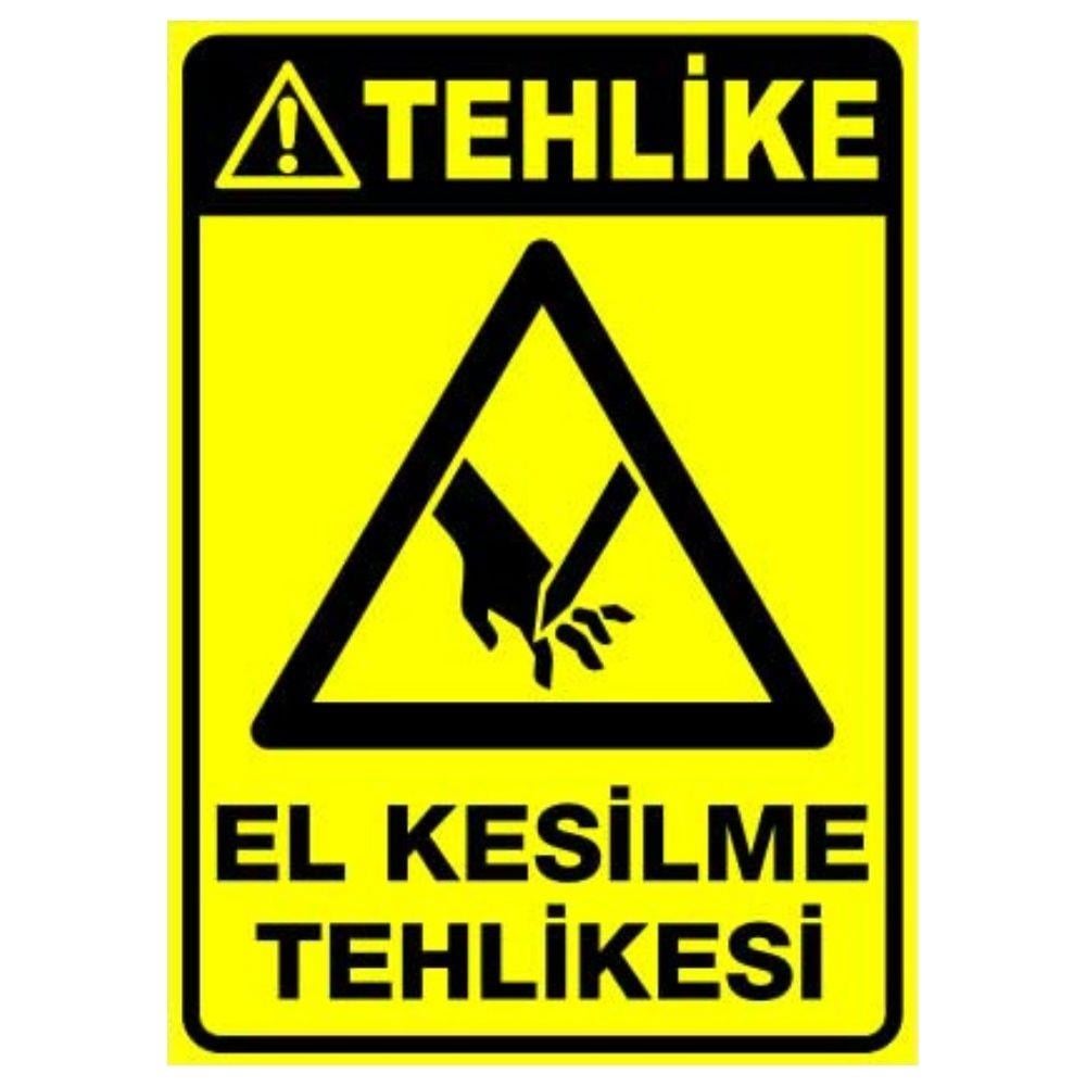 Tehlike Uyarı Levhası El Kesilme Tehlikesi