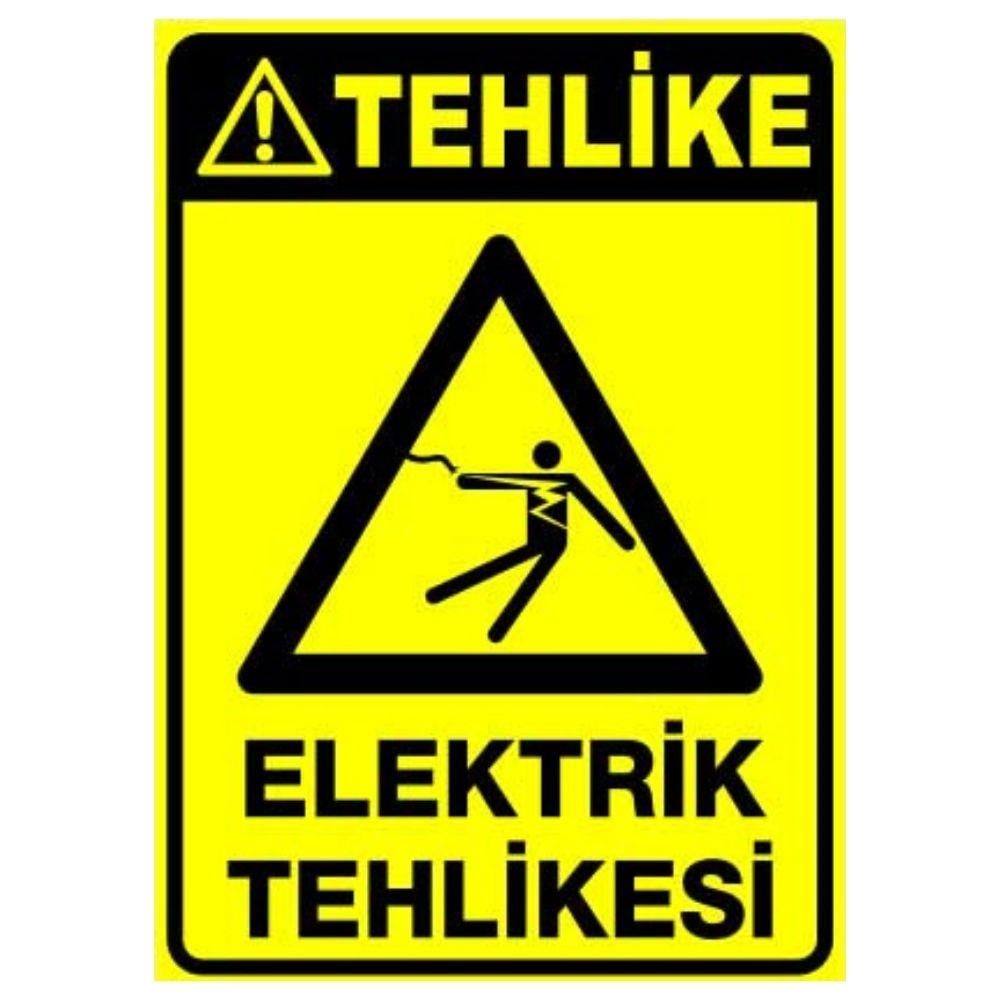 Tehlike Uyarı Levhası Elektrik Tehlikesi