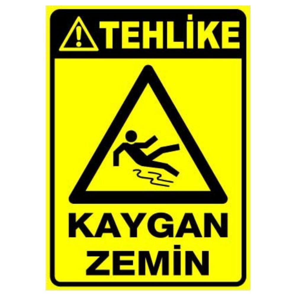 Tehlike Uyarı Levhası Kaygan Zemin