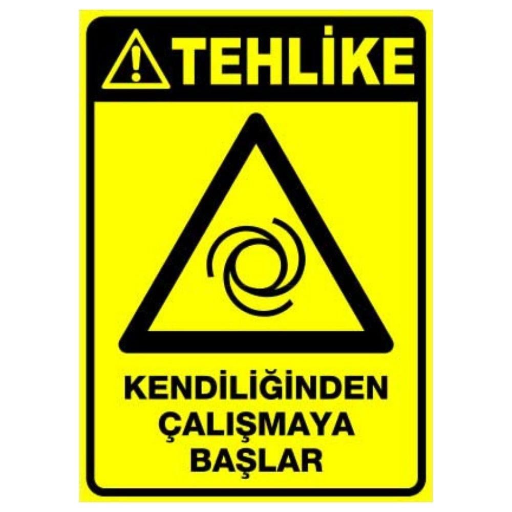 Tehlike Uyarı Levhası Kendiliğinden Çalışmaya Başlar