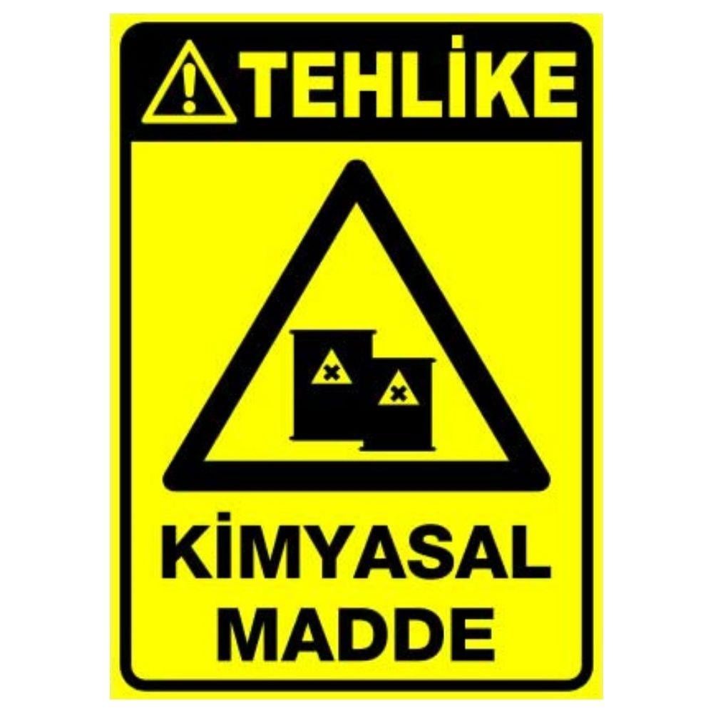 Tehlike Uyarı Levhası Kimyasal Madde