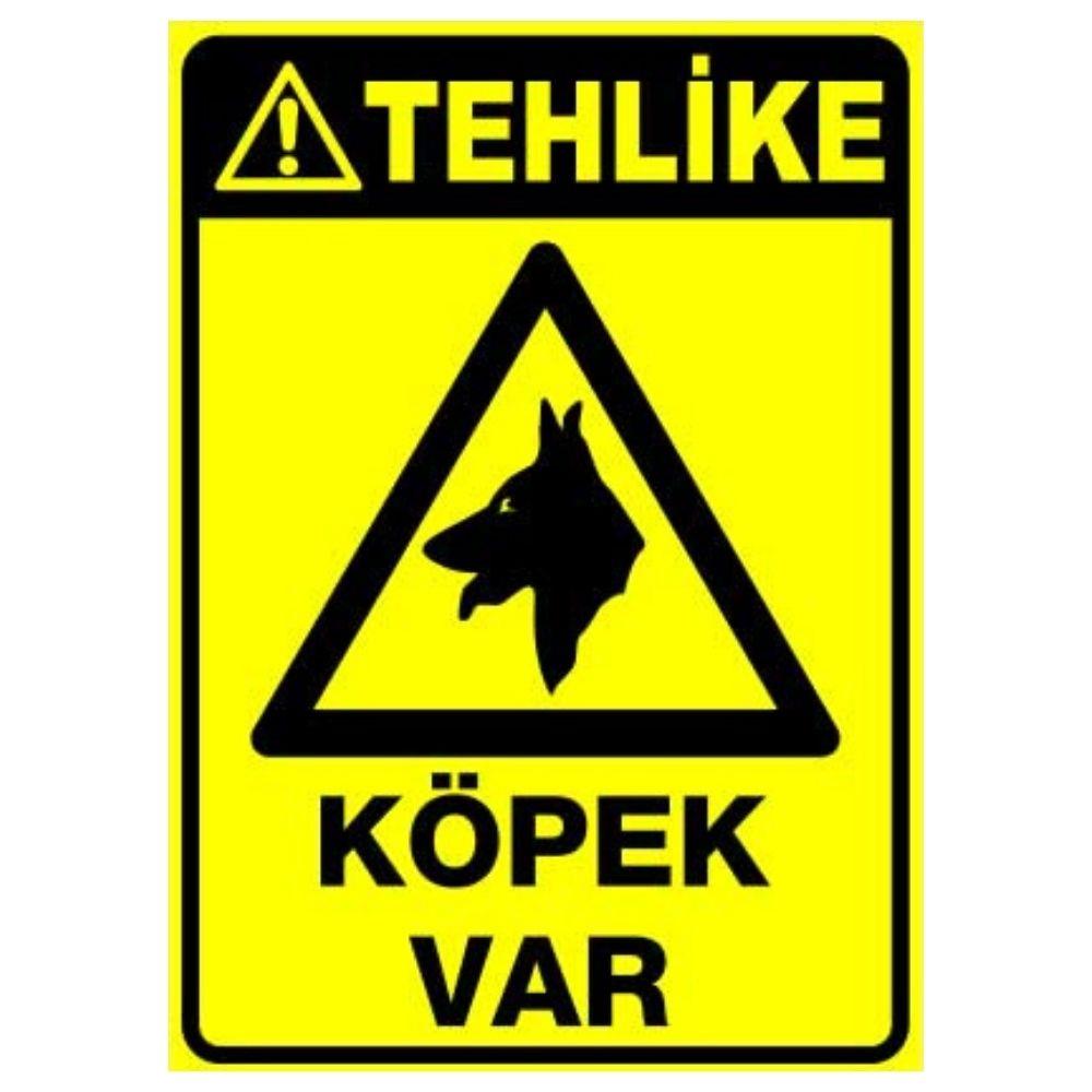 Tehlike Uyarı Levhası Köpek Var