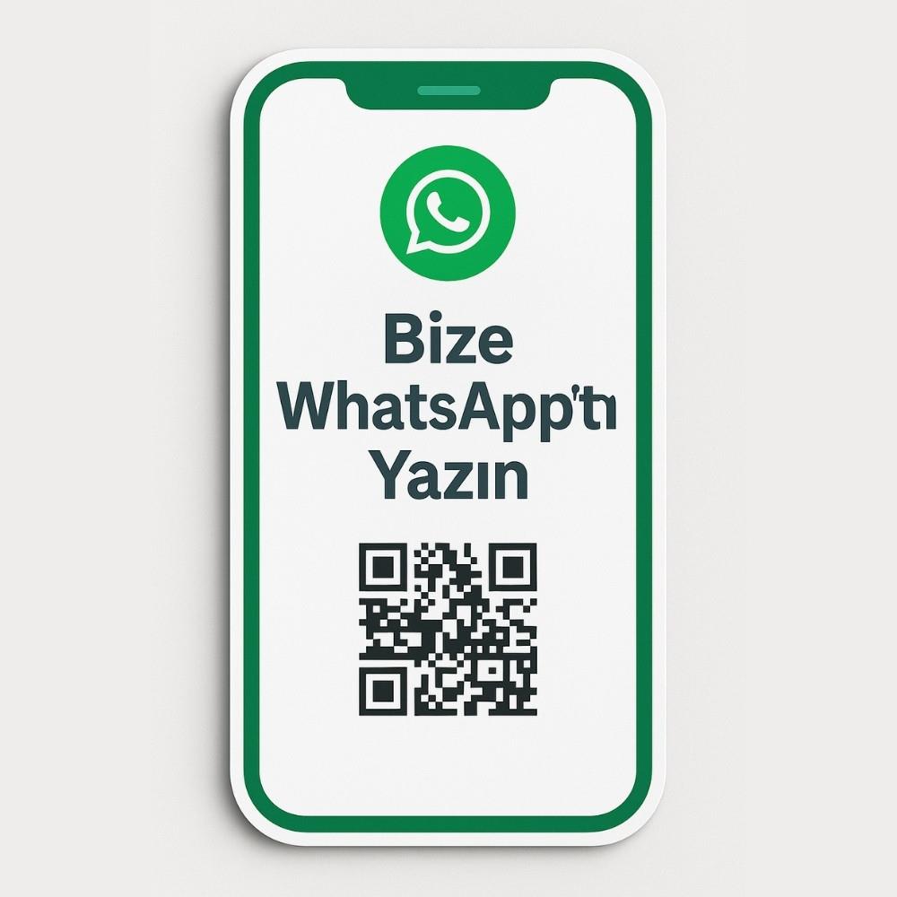 Telefon Şeklinde Whatsapp Kartı - QR Kodlu