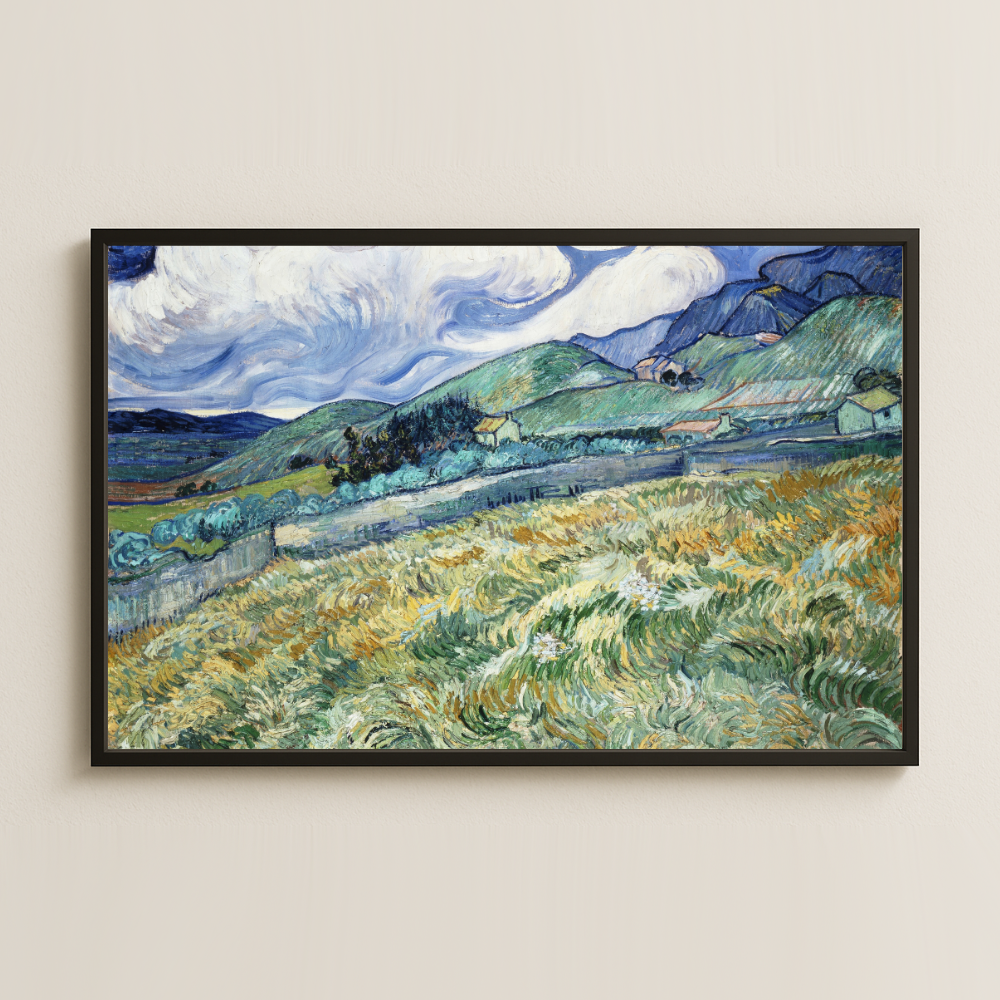Van Gogh Buğday Tarlası ve Dağlar Pleksi Tablo