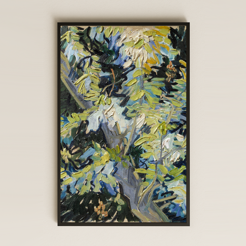 Van Gogh Çiçek Açan Akasya Dalları Pleksi Tablo
