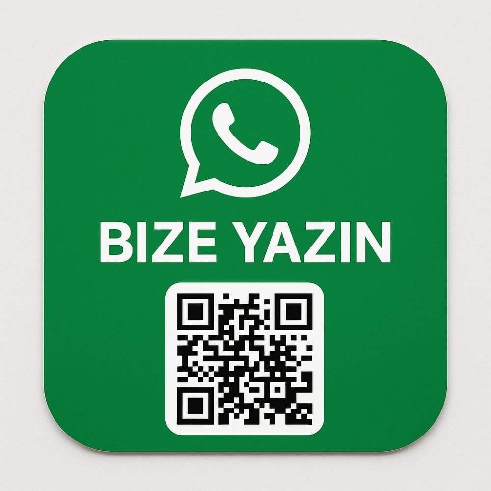 Whatsapp Buton Şekilli Kart - QR Kodlu İletişim