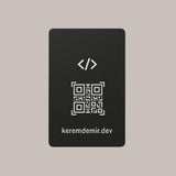 Yazılımcılara Özel NFC Kartvizit - Modern Tasarım
